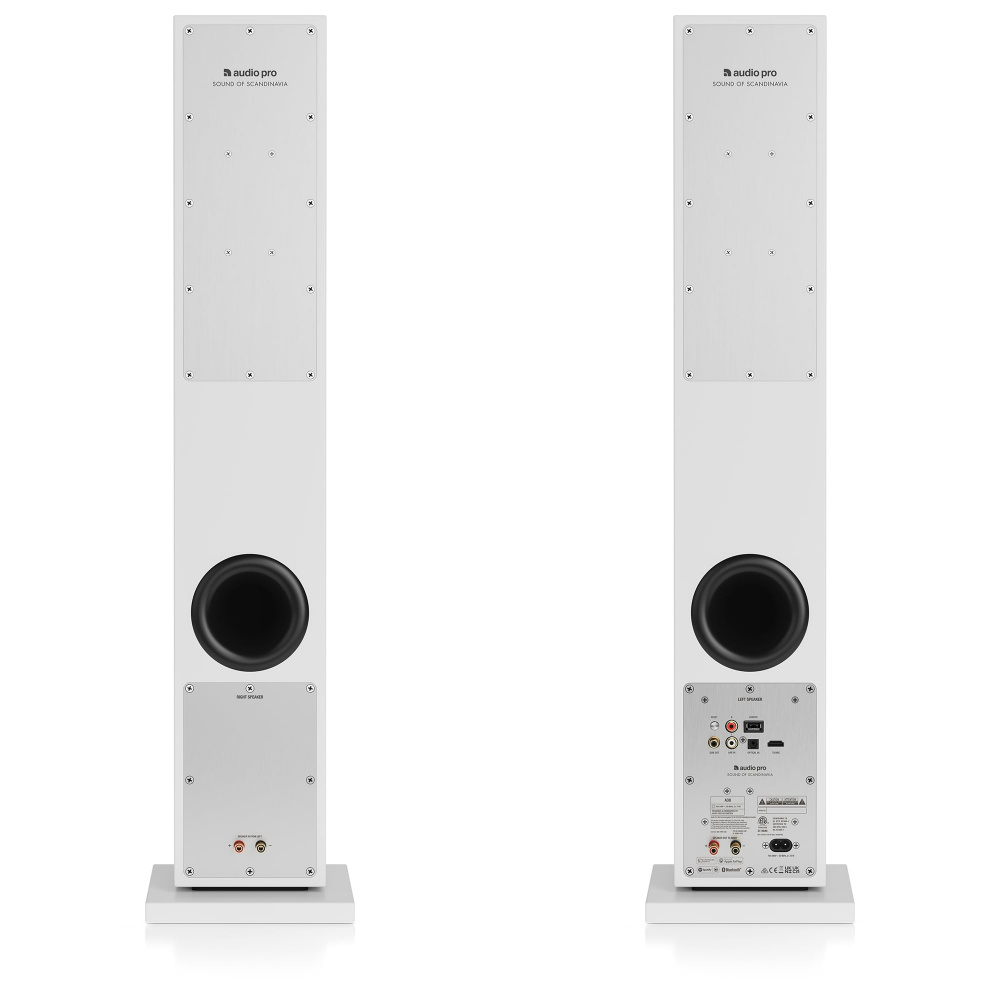 Audio Pro A38 aktywne kolumny podłogowe z wifi, biała para