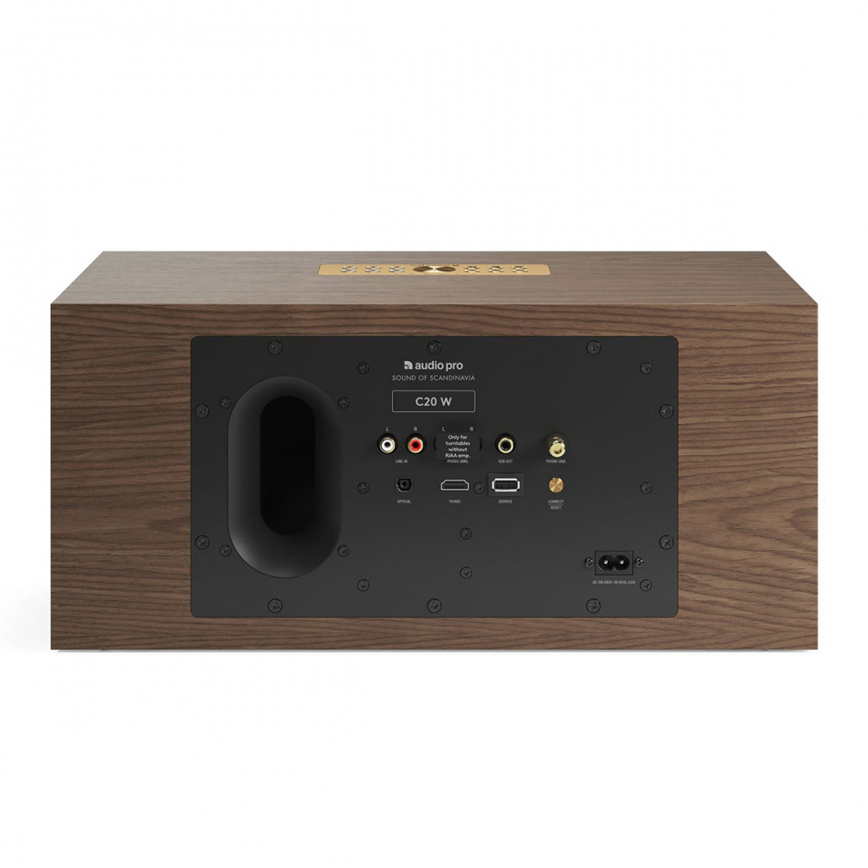 Audio Pro C20 W, głośnik Wifi orzech