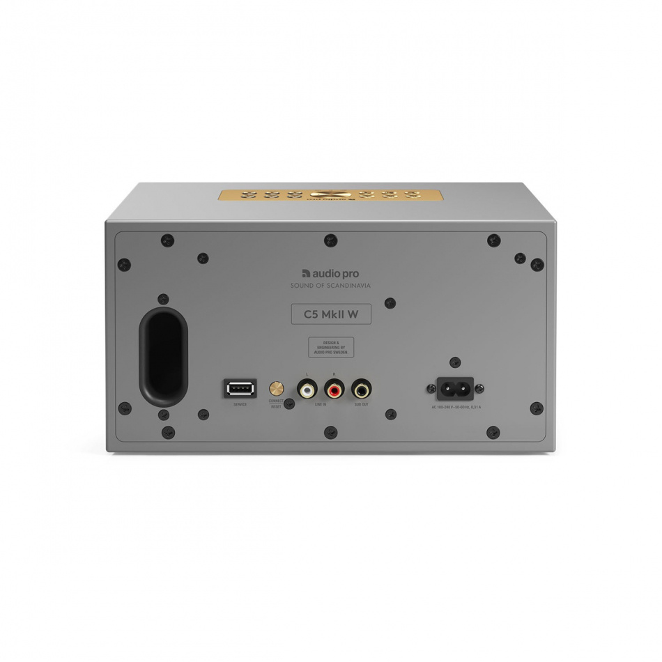 Audio Pro C5 MKII W, głośnik Wifi, szary