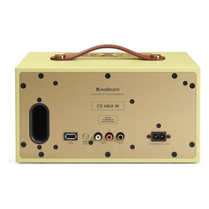 Audio Pro C5 MKII W, głośnik WiFi, Classic Yellow