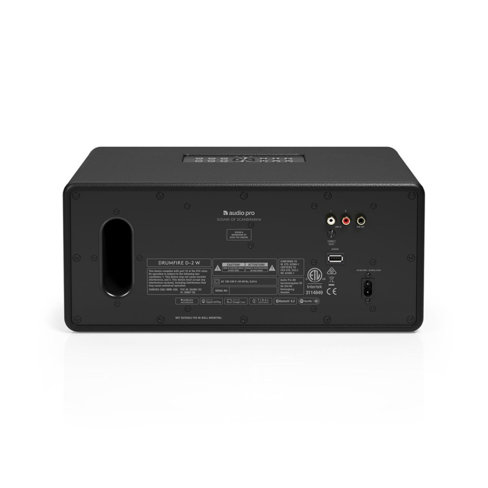 Audio Pro Drumfire D-2 W głośnik z Chromecast i AirPlay 2, czarny