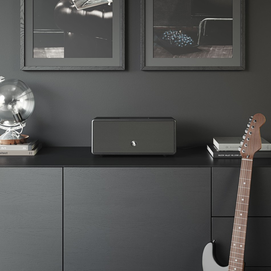 Audio Pro Drumfire D-2 W głośnik z Chromecast i AirPlay 2, czarny