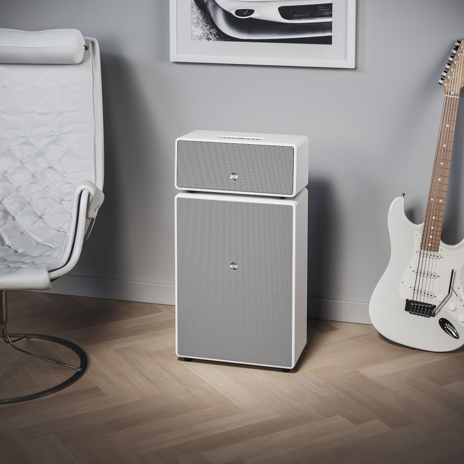 Audio Pro Drumfire II głośnik wifi z Google Cast i AirPlay 2, biały