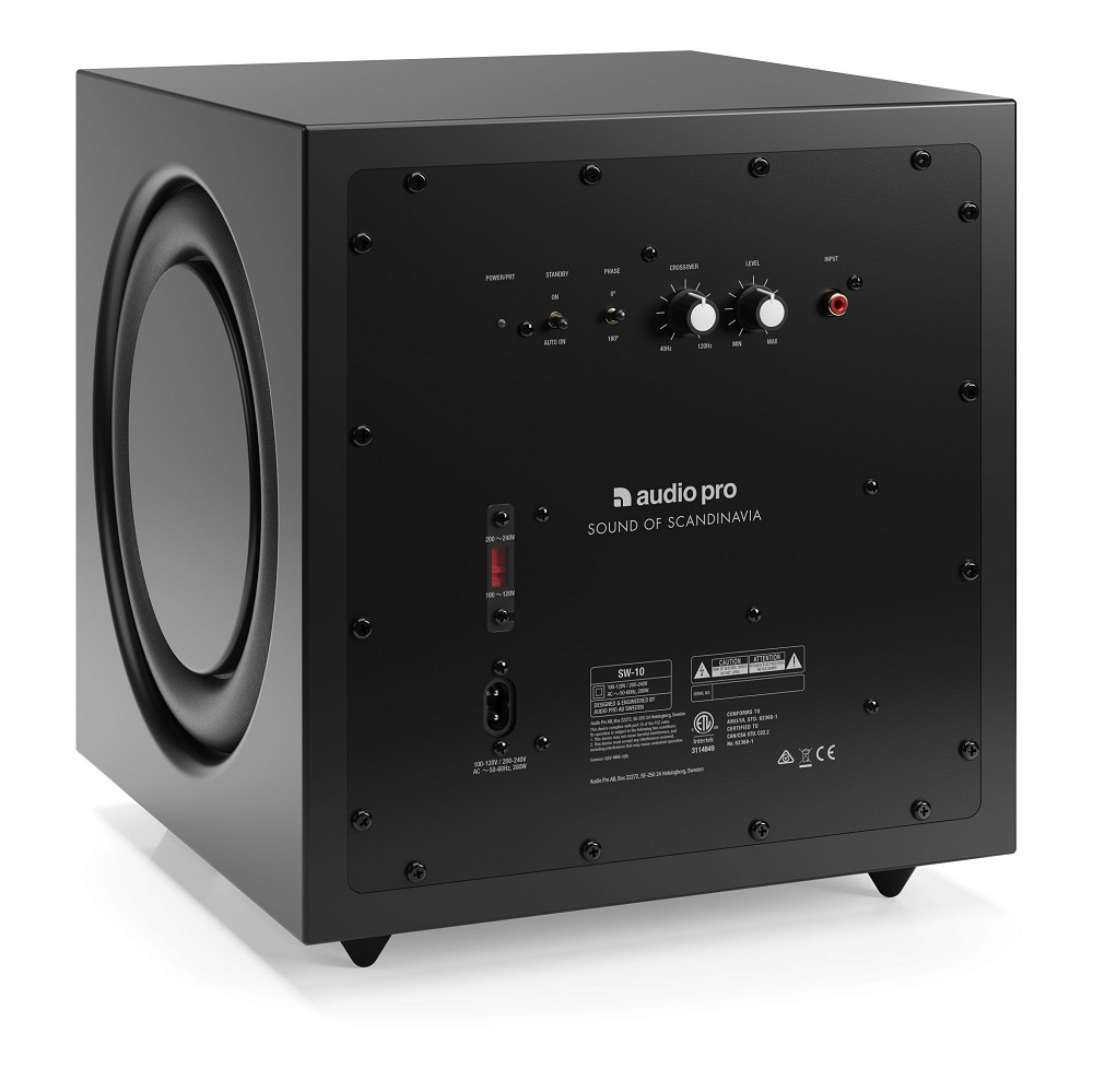 Audio Pro SW10, aktywny subwoofer czarny