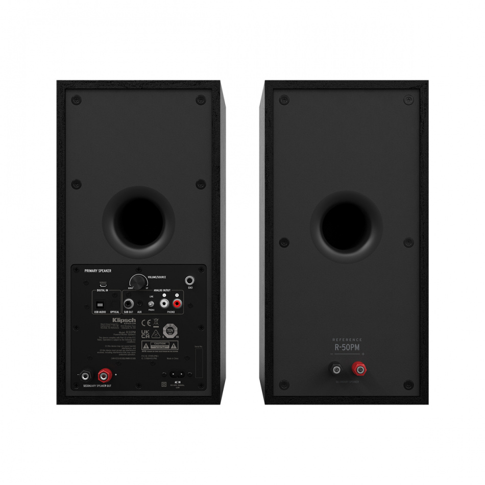 Klipsch R-50PM aktywny głośnik z Bluetooth, czarny para