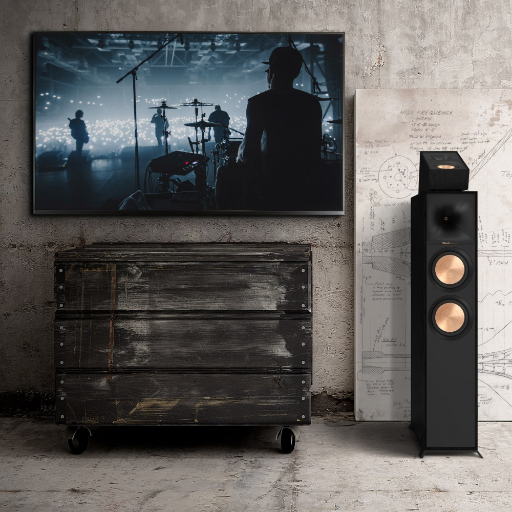 Klipsch R-600F głośnik podłogowy, czarny para