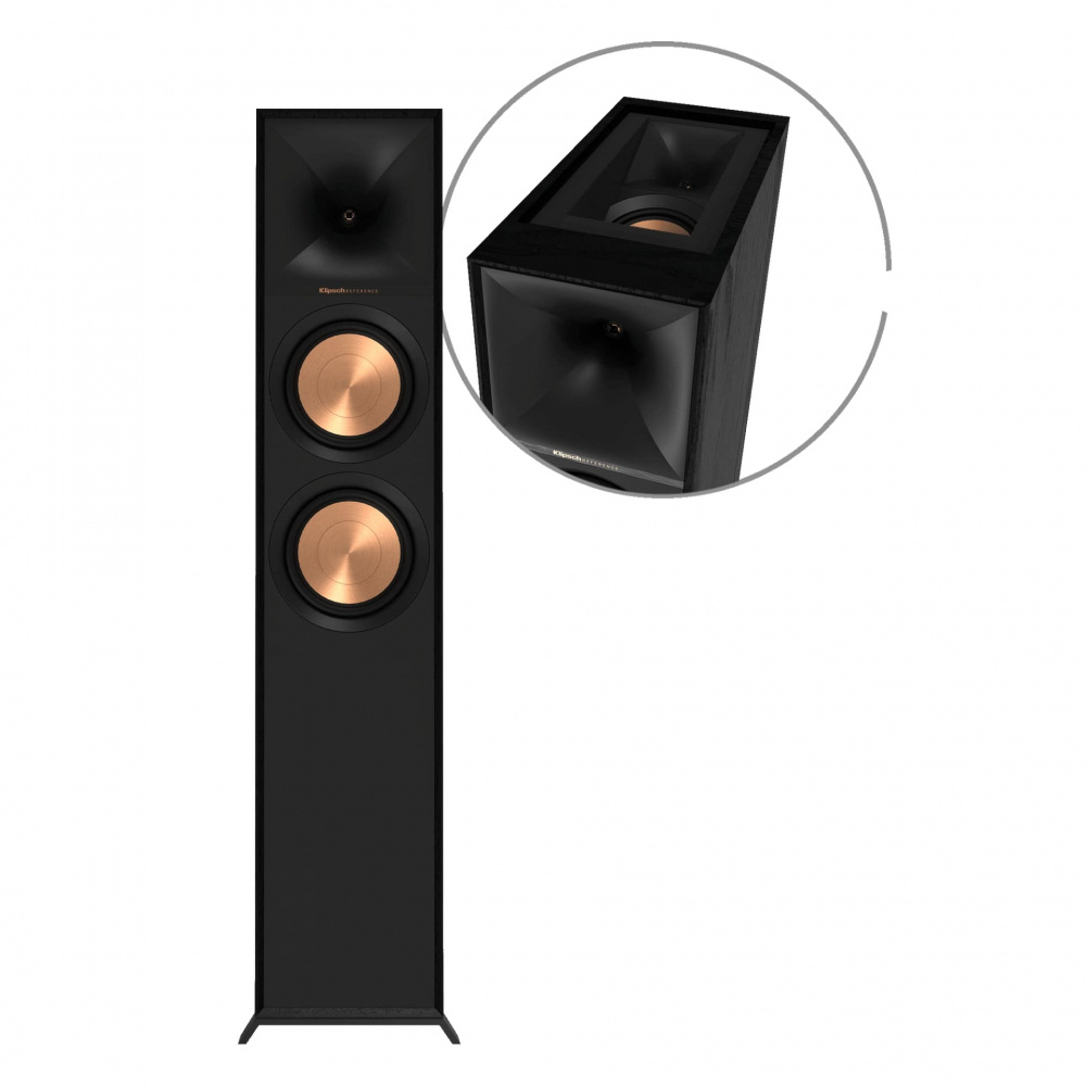 Klipsch R-605FA głośnik podłogowy z Dolby Atmos, czarny para
