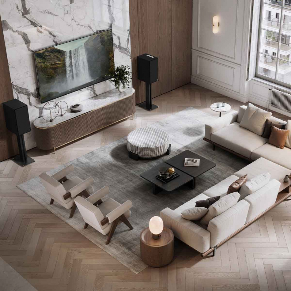 Klipsch The Nines, aktywne głośniki podstawkowe, czarny