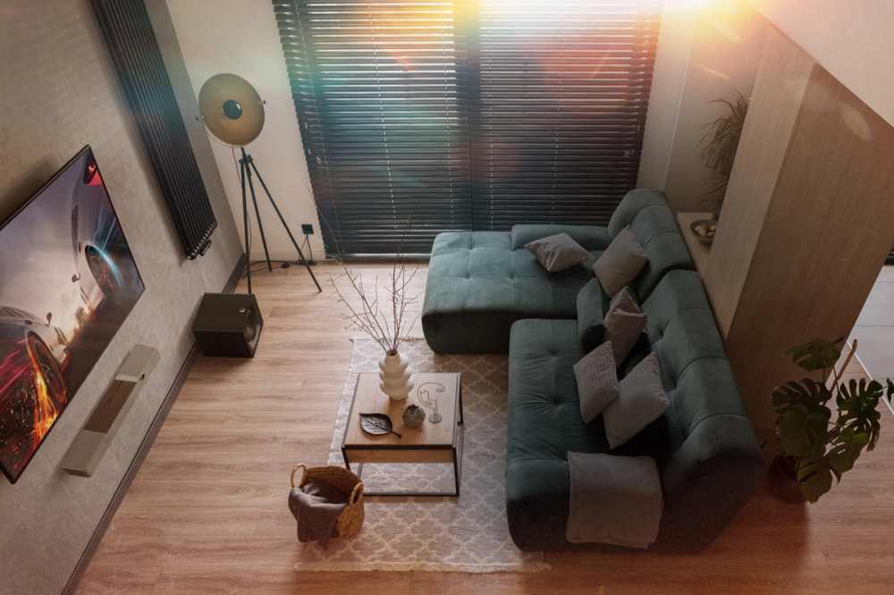 Klipsch Flexus Core 100W soundbar z wirtualnym Dolby Atmos, orzech