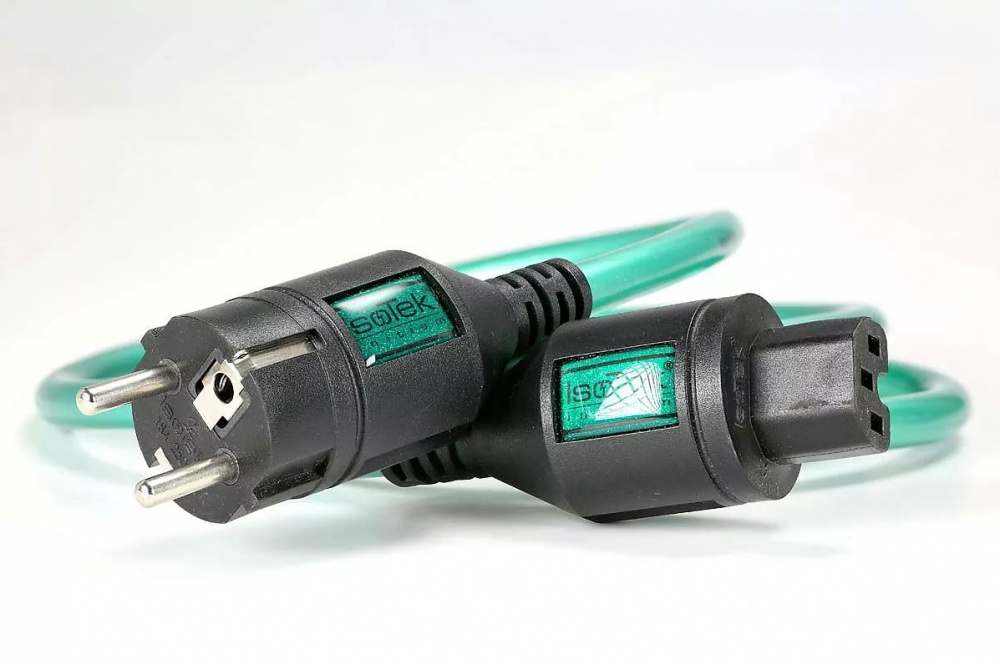 Isotek Initium, uziemiony kabel zasilający z wtykiem C15 1.5 metra