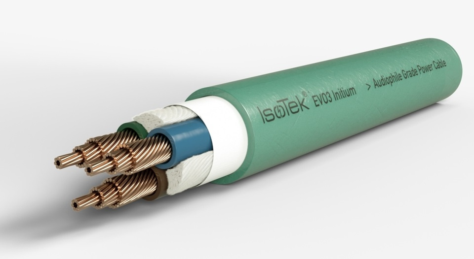 Isotek Initium, uziemiony kabel zasilający z wtykiem C15 1.5 metra