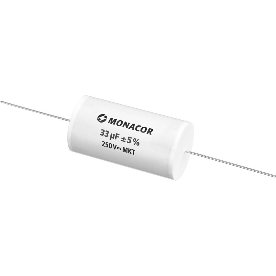 Monacor MKTA-330 kondensator foliowy MKT, 33 µF, 250 V