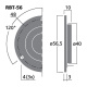 Monacor RBT-56, kompaktowy głośnik wysokotonowy wstęgowy, 4 omy Monacor RBT-56, kompaktowy głośnik wysokotonowy wstęgowy, 4 omy