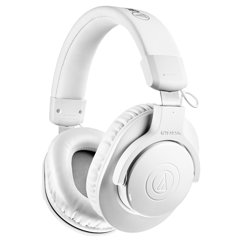 Audio Technica ATH-M20xBT, bezprzewodowe słuchawki nauszne over-ear, białe