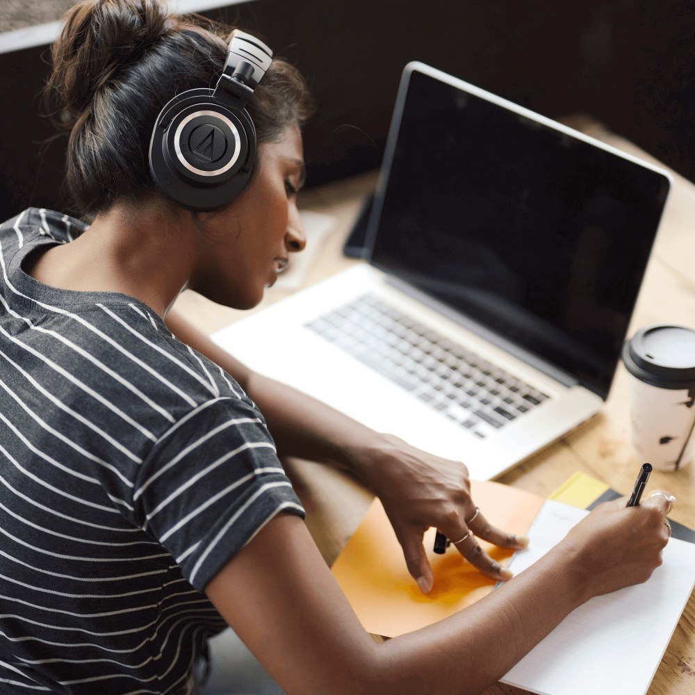 Audio Technica ATH-M50xBT2, bezprzewodowe słuchawki nauszne over-ear, czarne