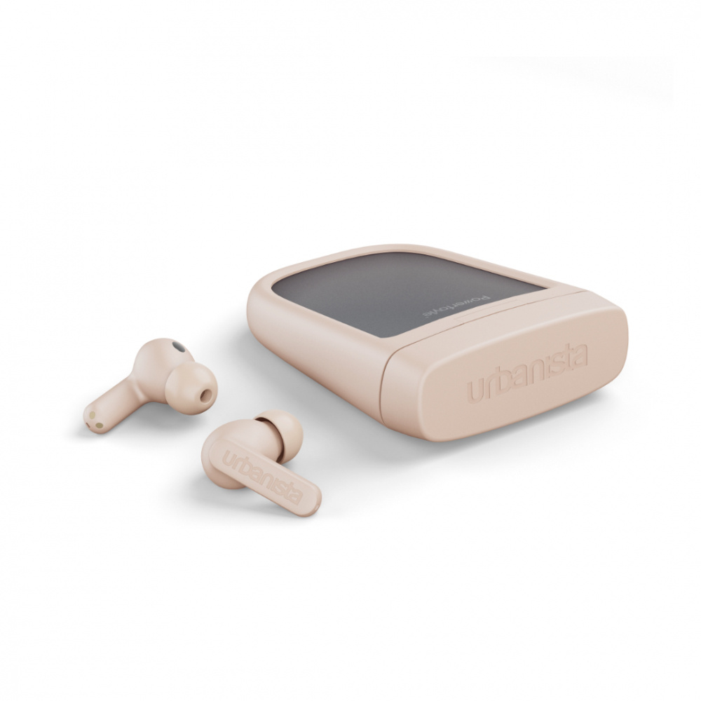 Urbanista Phoenix słuchawki true wireless ładowane energią słoneczną, Desert Rose