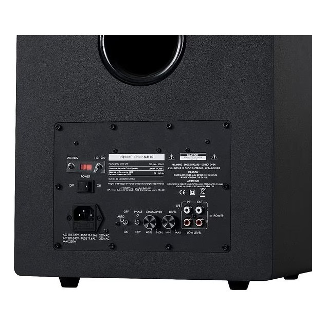 Elipson Classic Sub 10, aktywny subwoofer, czarny
