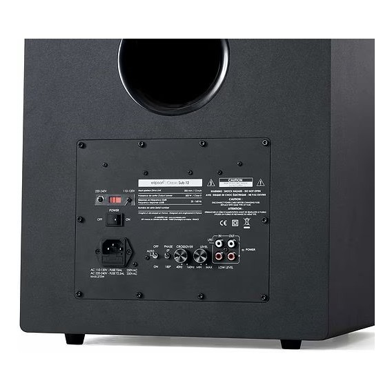 Elipson Classic Sub 12, aktywny subwoofer, czarny