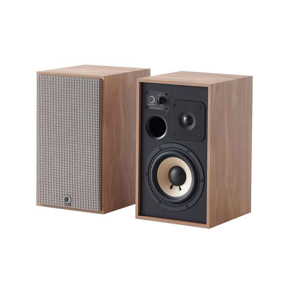 Elipson Heritage XLS7 inspirowane stylem retro kolumny podstawkowe, para w jasnym dębie