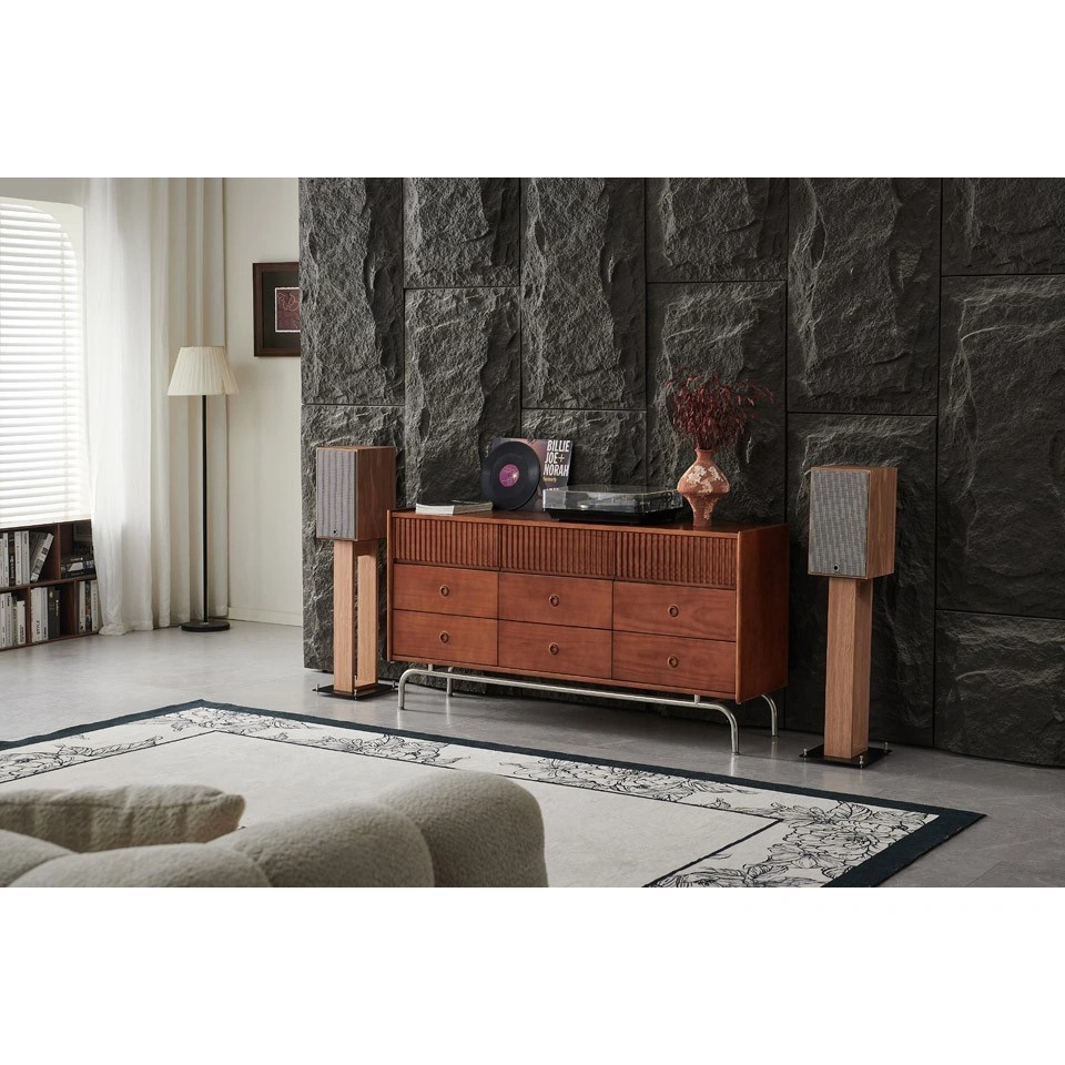 Elipson Heritage XLS7 inspirowane stylem retro kolumny podstawkowe, para w jasnym dębie