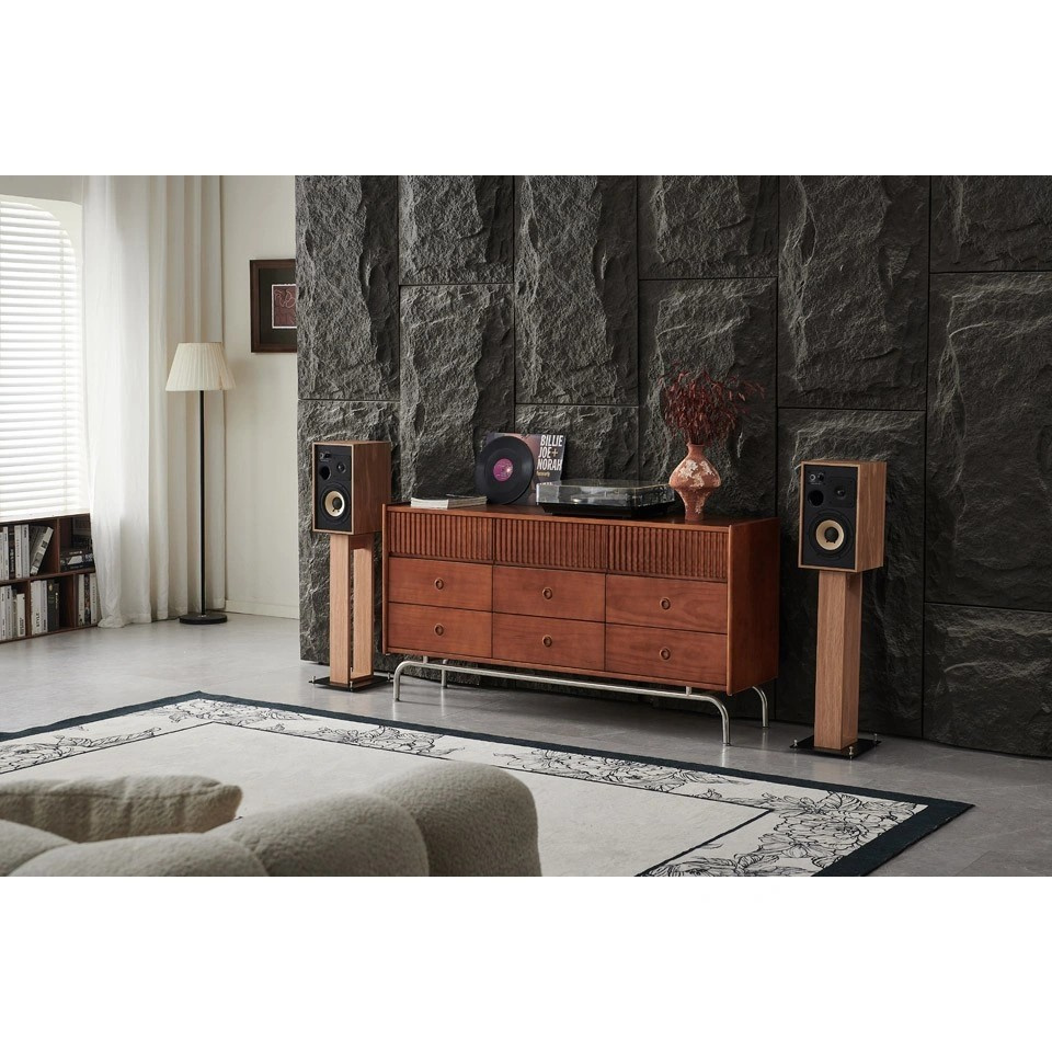 Elipson Heritage XLS7 inspirowane stylem retro kolumny podstawkowe, para w jasnym dębie