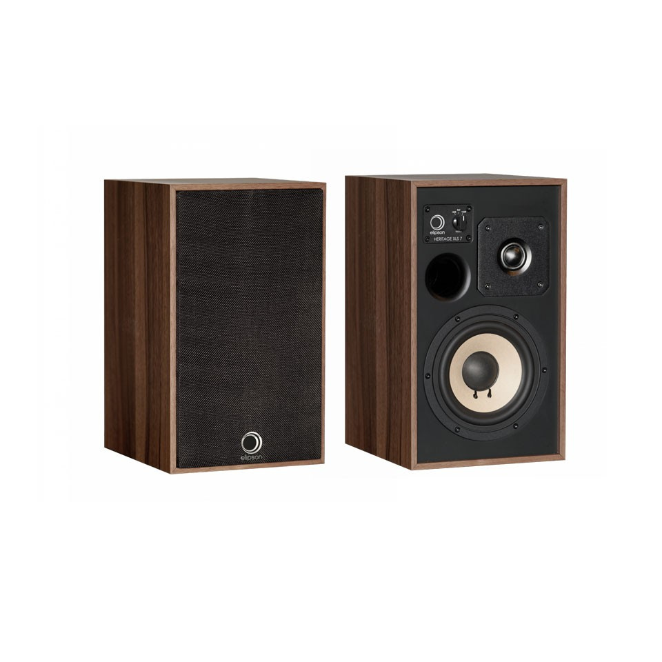 Elipson Heritage XLS7 inspirowane stylem retro kolumny podstawkowe, orzech, para