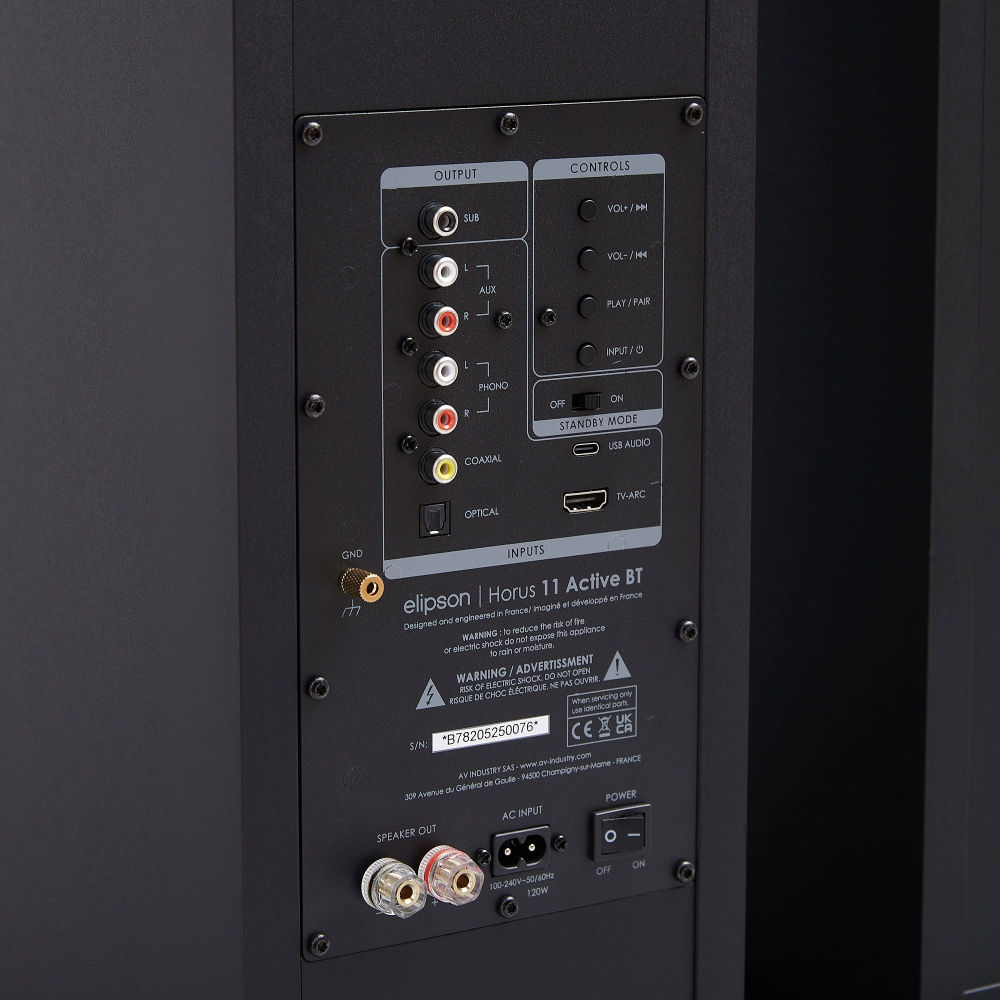 Elipson Horus 11F BT HDMI Black/Carbon, para