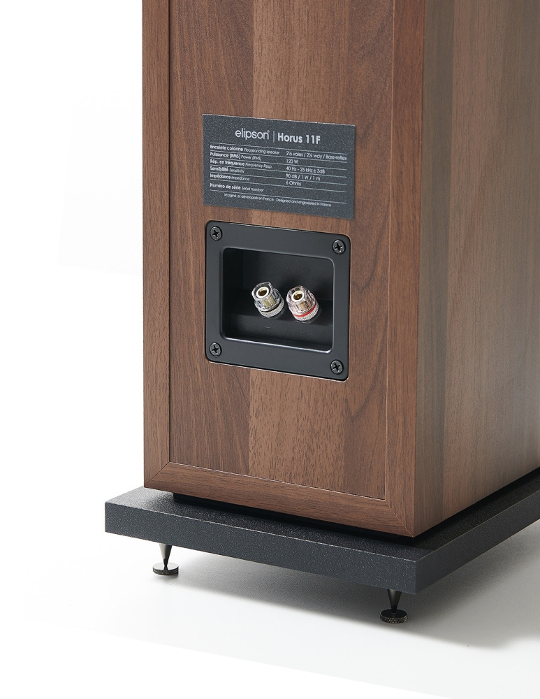 Elipson Horus 11F kolumna podłogowa Walnut/Dark Grey, para