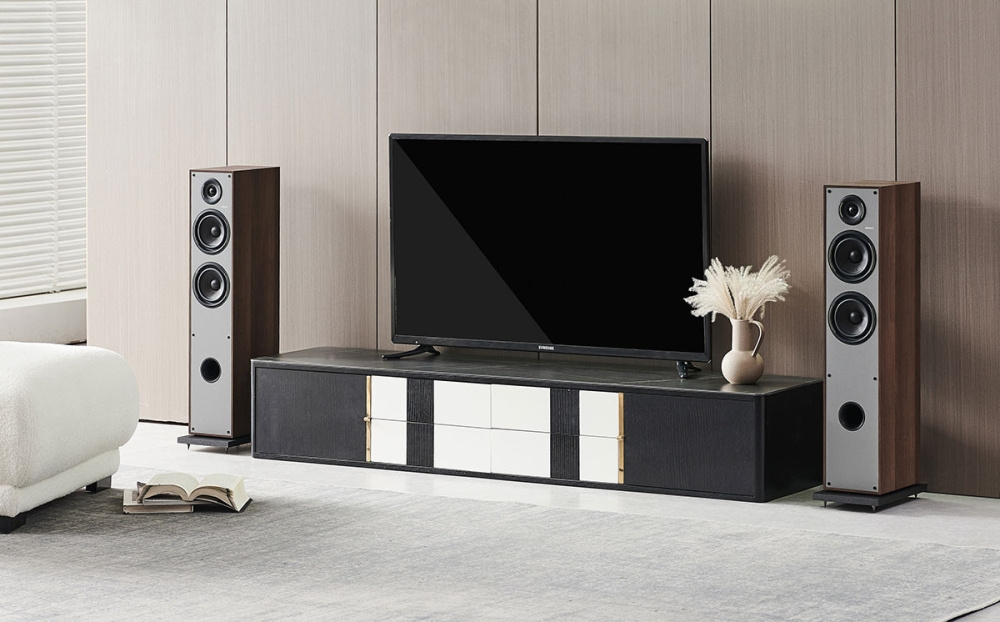 Elipson Horus 11F kolumna podłogowa Walnut/Dark Grey, para