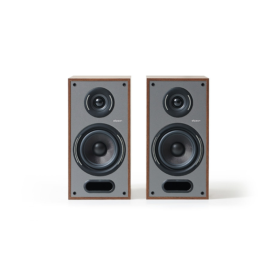 Elipson Horus 6B głośniki podstawkowe Walnut/Dark Grey, para