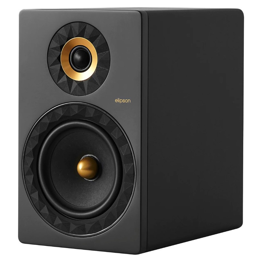Elipson Prestige Facet II 8B kolumny podstawkowe, matowa czerń/złoto para