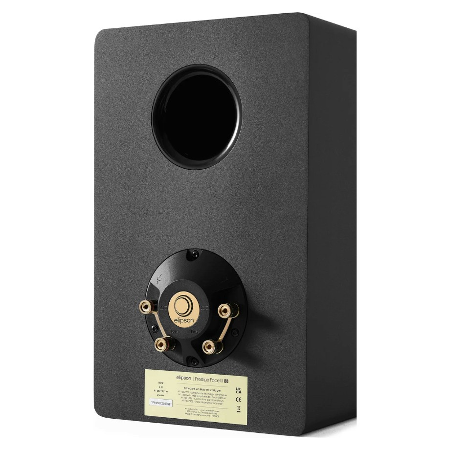 Elipson Prestige Facet II 8B kolumny podstawkowe, matowa czerń/złoto para