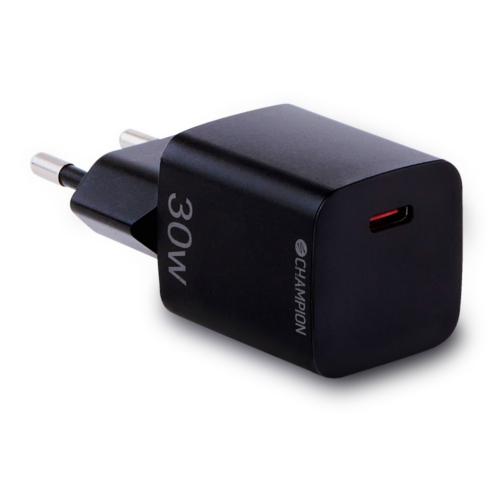 Champion Fast Charge ładowarka sieciowa USB-C PD 30W, czarna