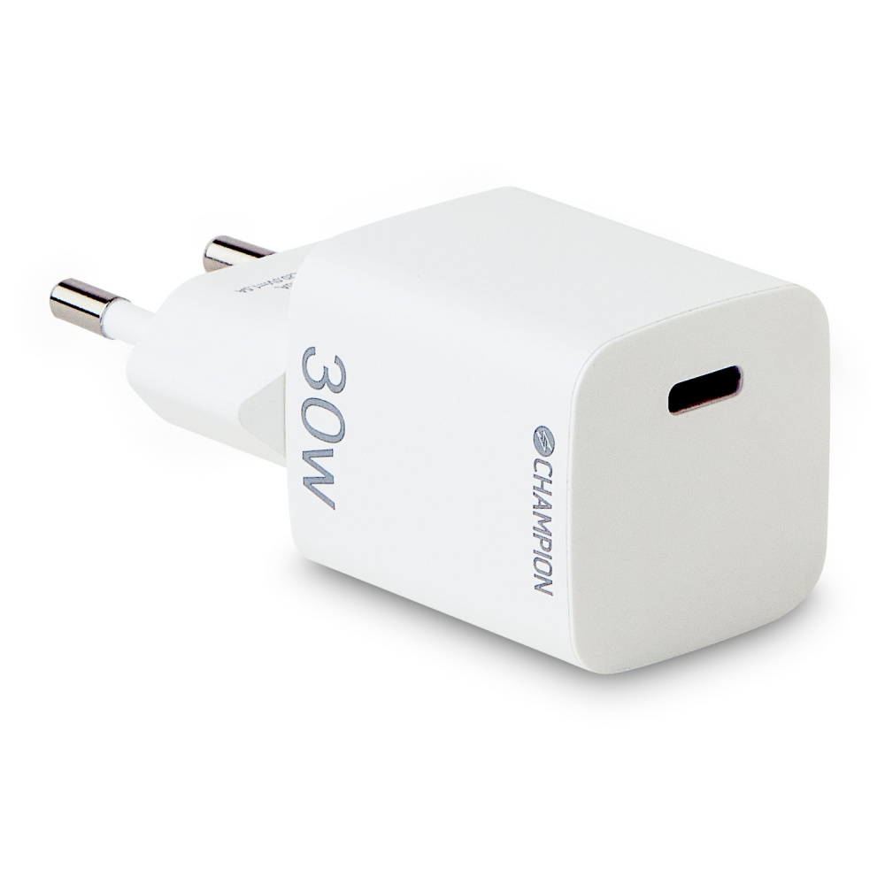 Champion Fast Charge ładowarka sieciowa USB-C PD 30W, biała