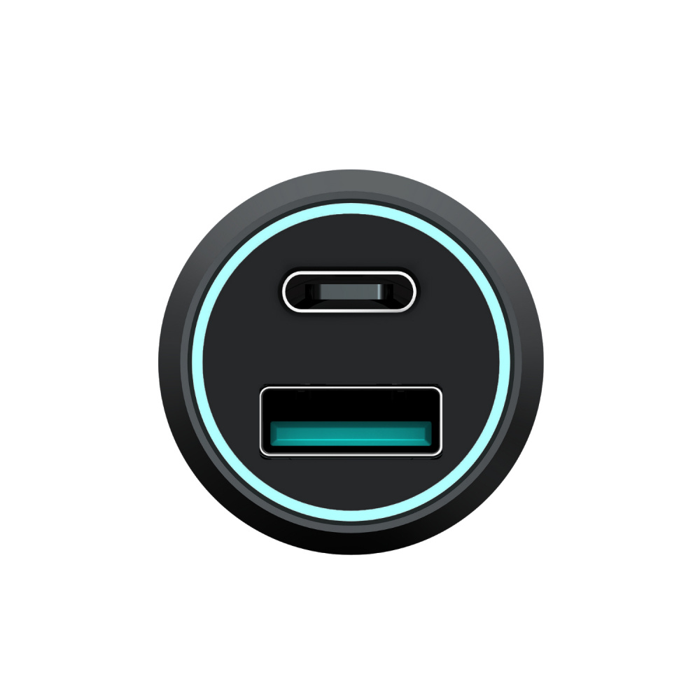 Champion FastCharge ładowarka samochodowa USB-B/C Duo, 43W