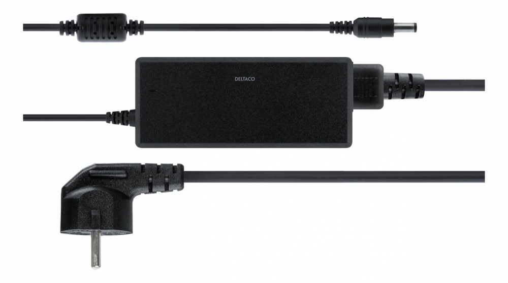 Deltaco PS12-50B zasilacz 12 V DC/5 A, czarny