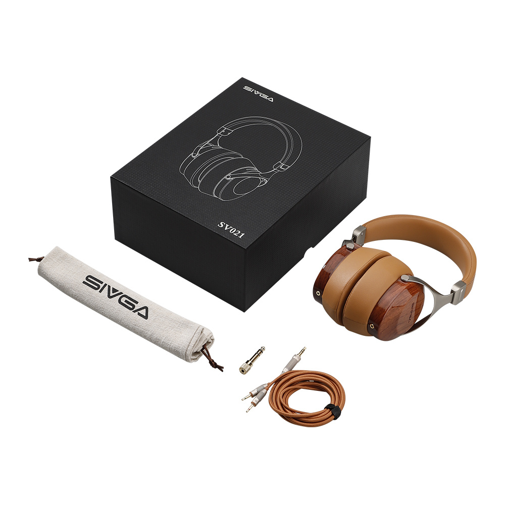 Sivga Robin SV021 zamknięte słuchawki nauszne hi-fi, palisander