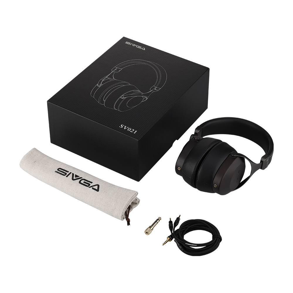 Sivga Robin SV021 zamknięte słuchawki nauszne hi-fi, czarne