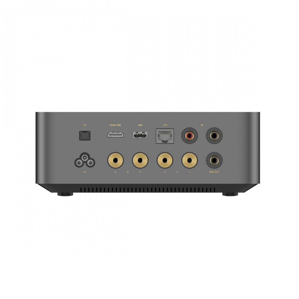 Wiim Amp Ultra wzmacniacz strumieniowy z HDMI ARC i Chromecast, ciemnoszary