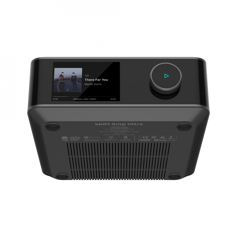 Wiim Amp Ultra wzmacniacz strumieniowy z HDMI ARC i Chromecast, ciemnoszary