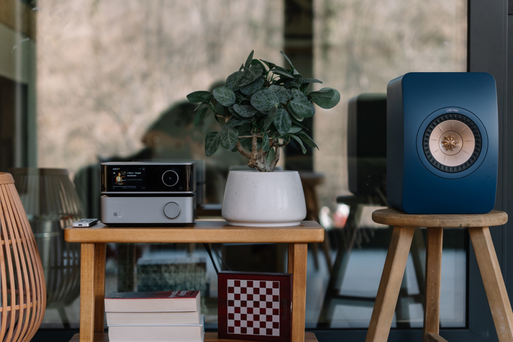 WiiM Vibelink Amp wzmacniacz stereo z DAC, Space Gray