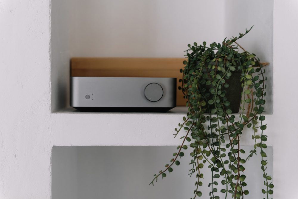 WiiM Vibelink Amp wzmacniacz stereo z DAC, Space Gray