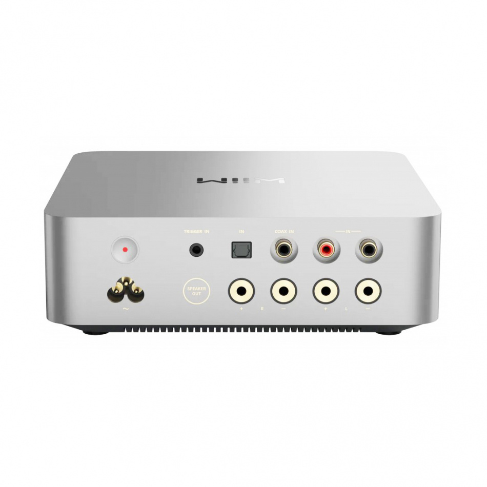 WiiM Vibelink Amp wzmacniacz stereo z DAC, srebrny