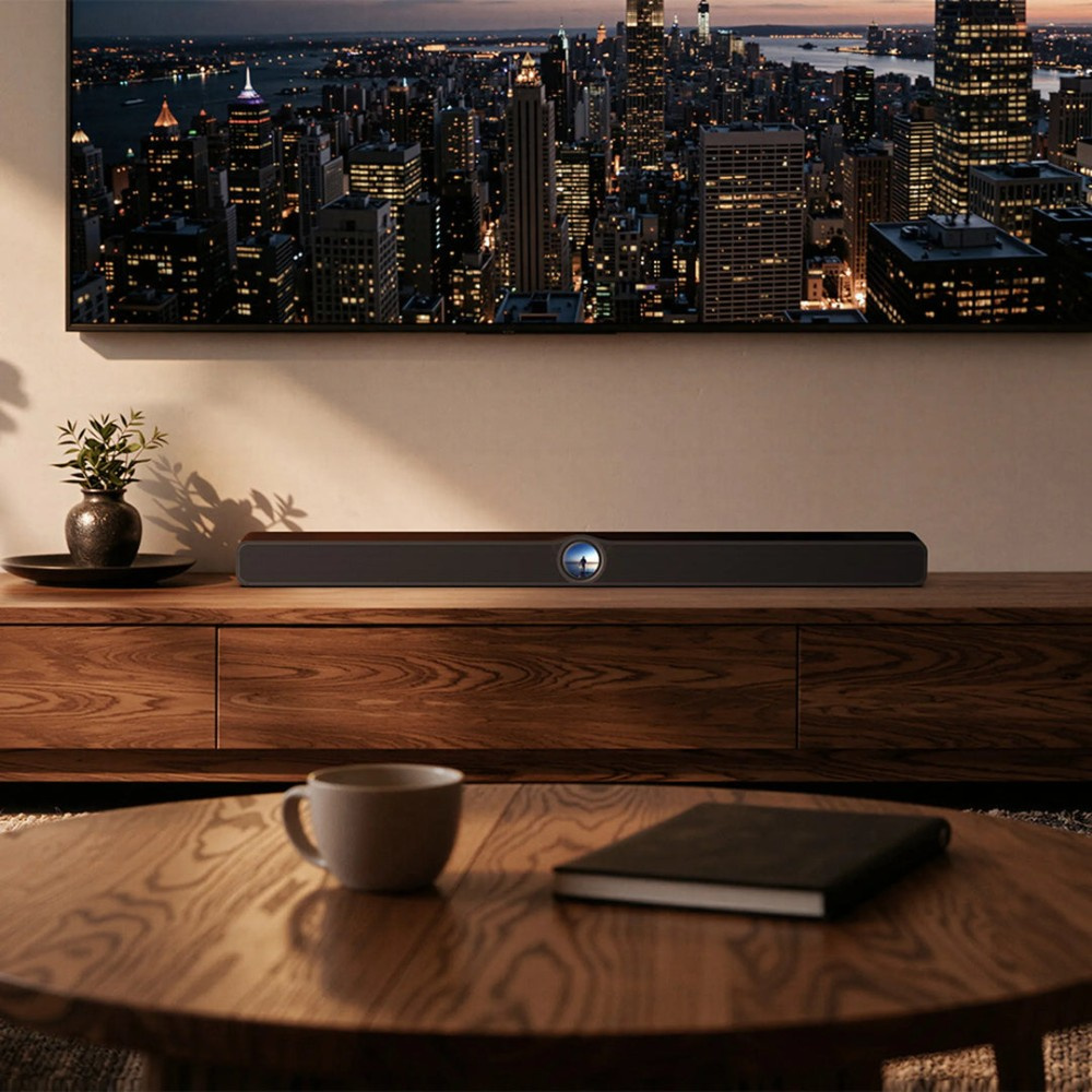 WiiM Bar inteligentny soundbar z wyświetlaczem, matowa czerń