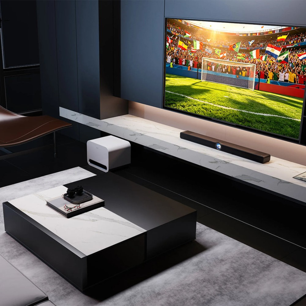 WiiM Bar inteligentny soundbar z wyświetlaczem, matowa czerń