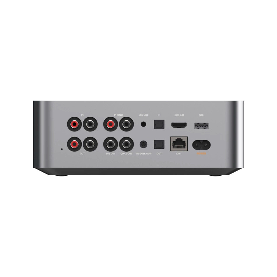 WiiM Ultra odtwarzacz sieciowy z HDMI ARC, ekranem dotykowym i Chromecast, srebrny