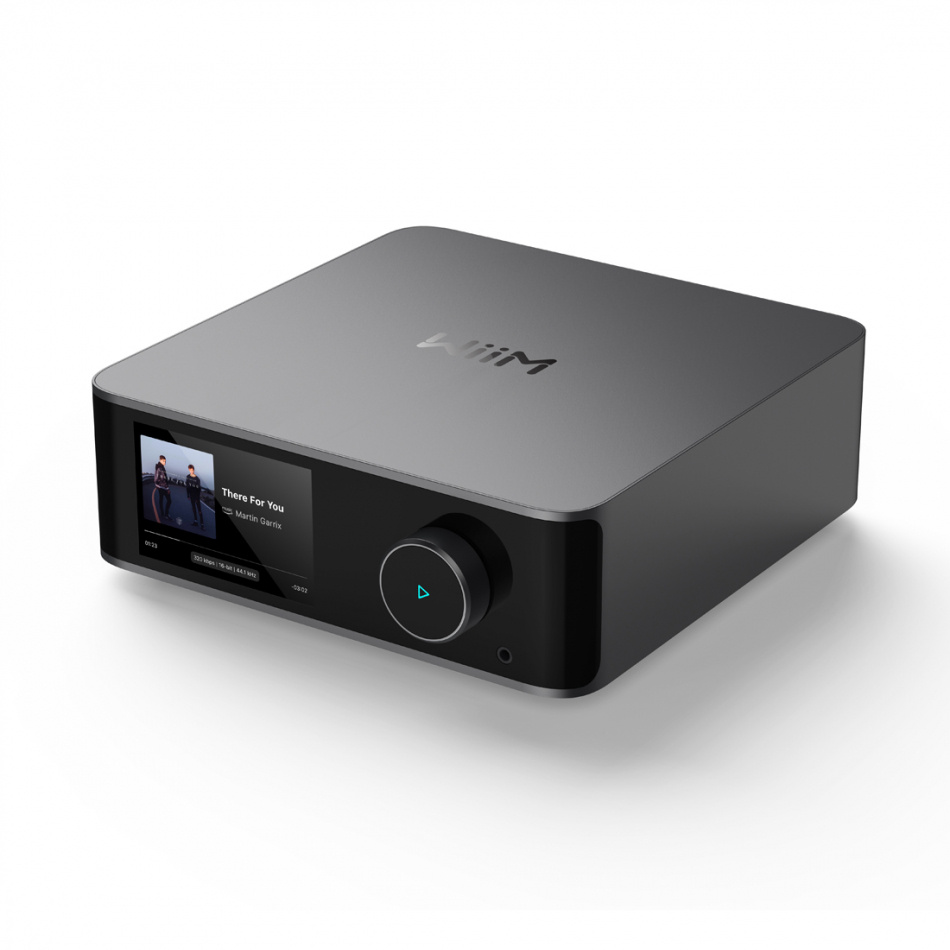 WiiM Ultra odtwarzacz sieciowy z HDMI ARC, ekranem dotykowym i Chromecast, ciemnoszary
