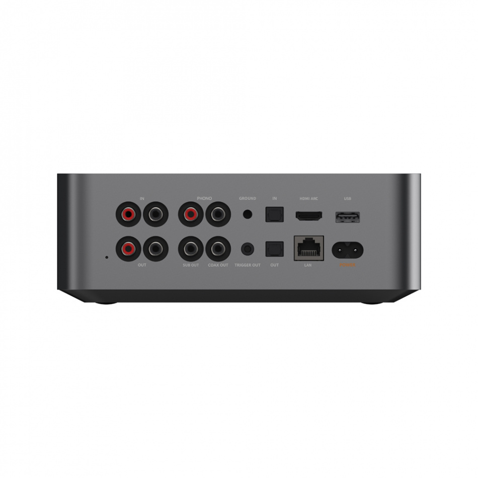 WiiM Ultra odtwarzacz sieciowy z HDMI ARC, ekranem dotykowym i Chromecast, ciemnoszary