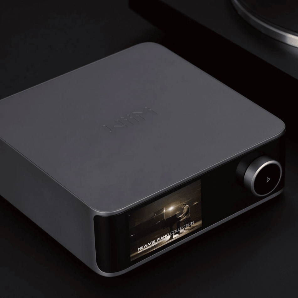 WiiM Ultra odtwarzacz sieciowy z HDMI ARC, ekranem dotykowym i Chromecast, ciemnoszary