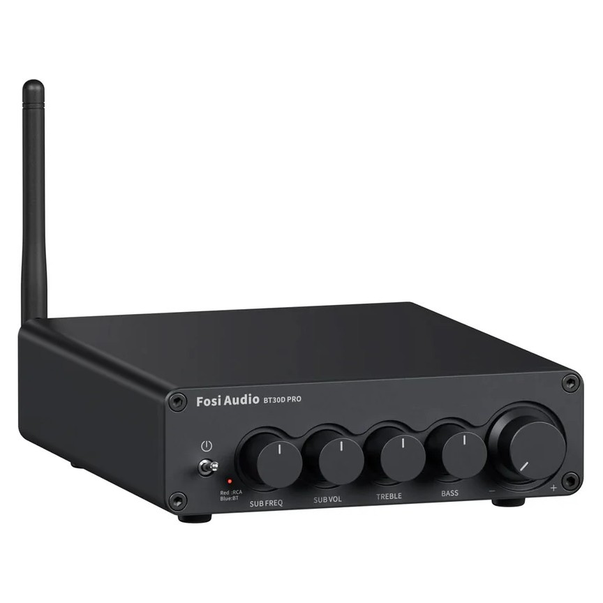 Fosi Audio BT30D, wzmacniacz stereo z Bluetooth i zasilaczem 48V